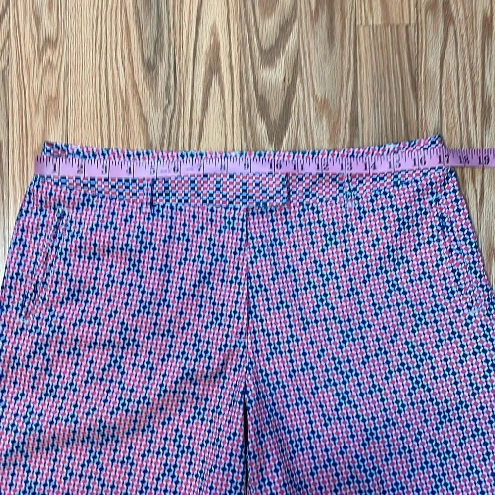 Lady Hagen Golf Shorts, Pink, Blue geometrical design, 10